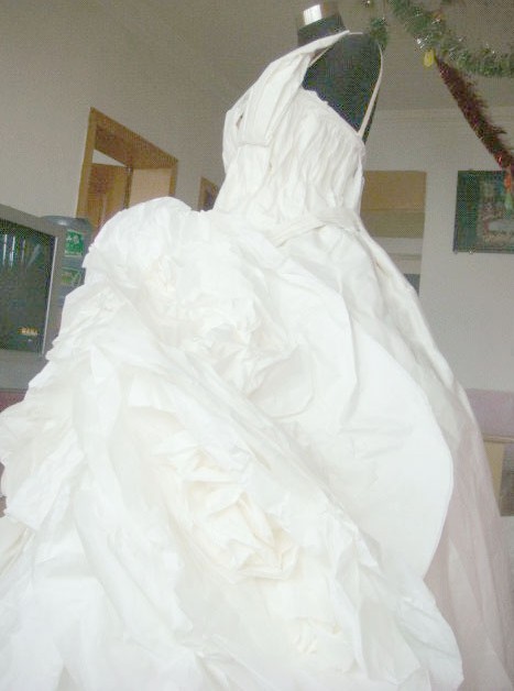 怎样用纸做婚纱