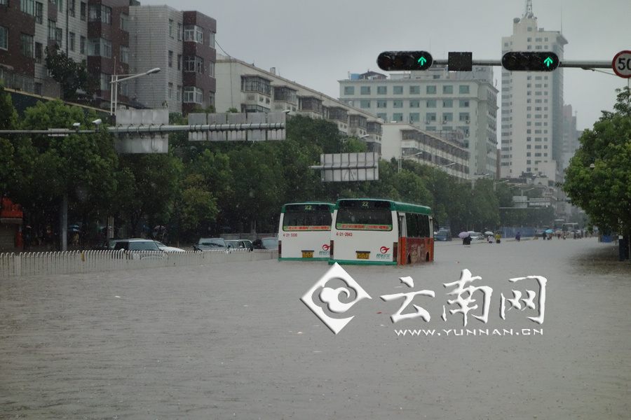 昆明大雨视频