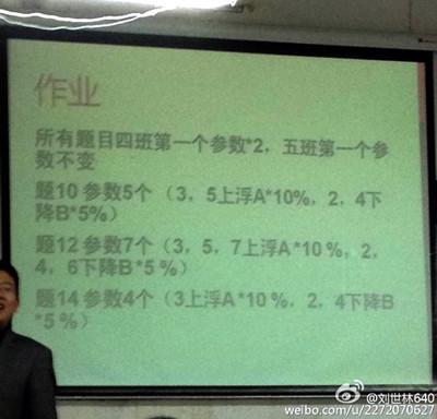 高校老师用学生学号布置作业 被称史上最牛作业