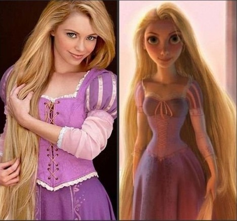  俄真人版长发公主  长发公主洗头一次得一瓶海