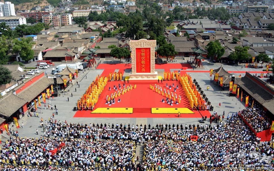 天水在线发布2016(丙申)年公祭伏羲大典全景图(图)