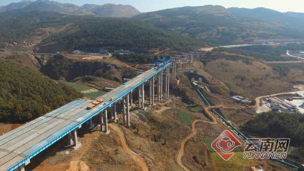 我国首座大跨度装配式钢混组合梁大桥即将在云南建成