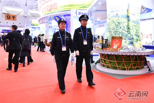 昆明警方顺利完成2019中国国际旅游交易会首日安保