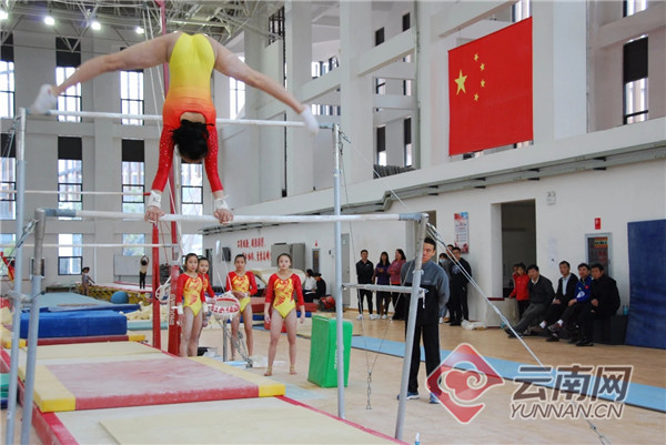 云南省体工大队体操队进行第二次测试赛