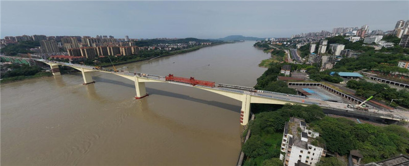 高温下的鏖战 VR全景带你看泸州长江大桥维修最新进展
