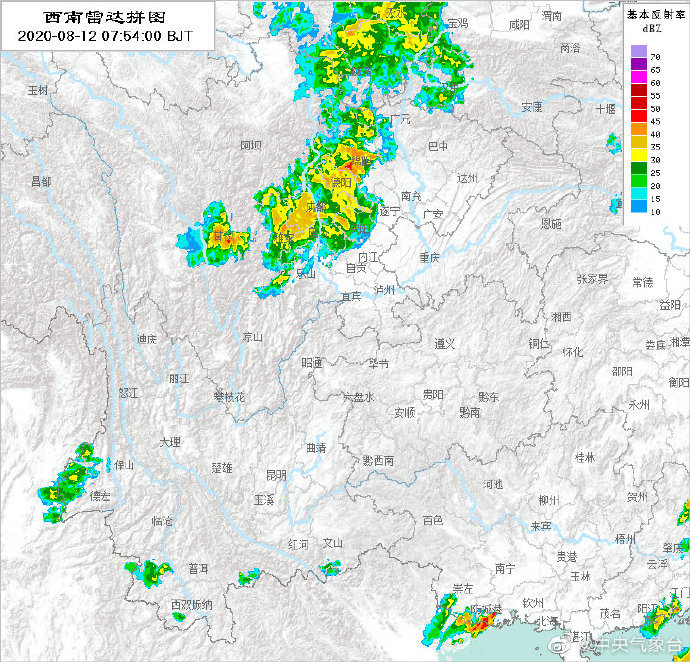 未来6小时四川6市将有大雨到暴雨