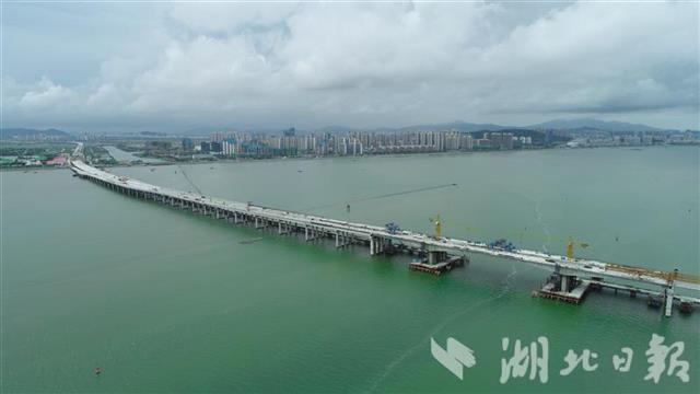 在汉央企助力粤港澳大湾区建设，鹤港高速白藤河特大桥贯通