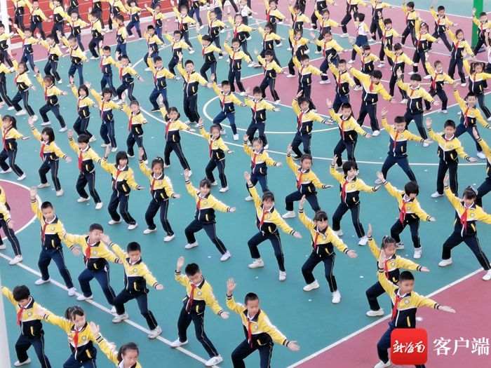 体育作业安排上！海口长滨小学推出课间“三字经武术操”