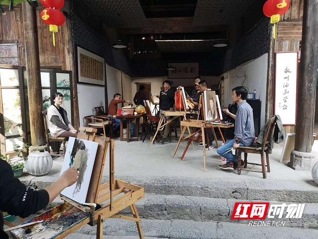 全国青年写实油画名家永州采风写生团走进零陵