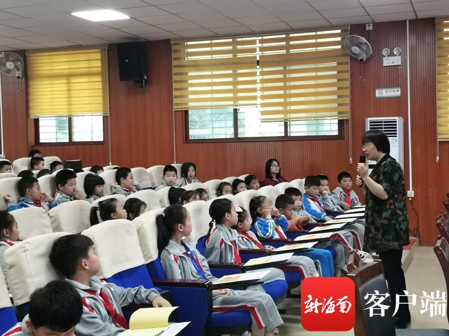 儿童文学作家郭姜燕走进海南校园 为孩子们传授高效阅读方法