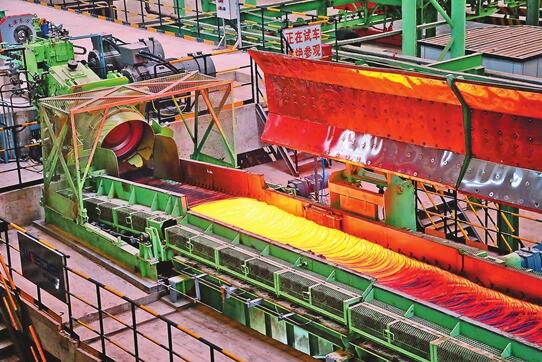 昆钢55万吨精品高线工程热负荷试车成功