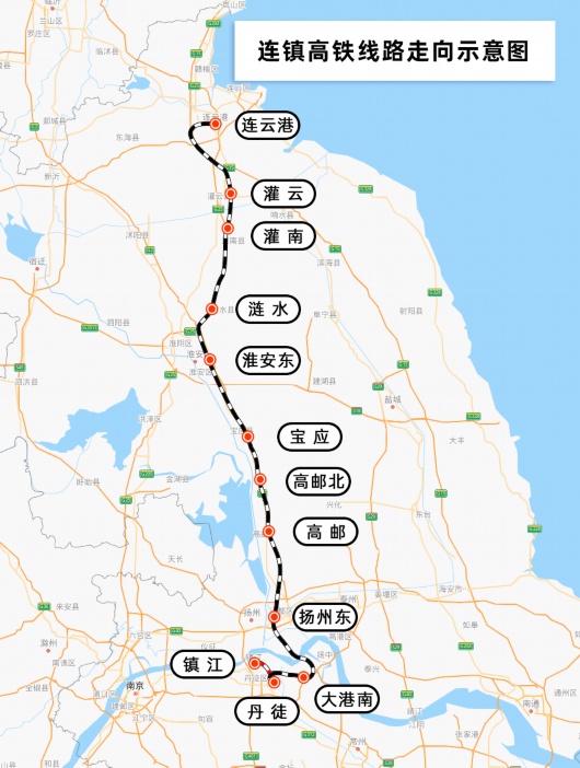 连镇高铁淮镇段明日开通 上海到扬州最快1小时51分钟到达