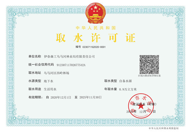 黑龙江省地市级取水许可电子证照正式发放