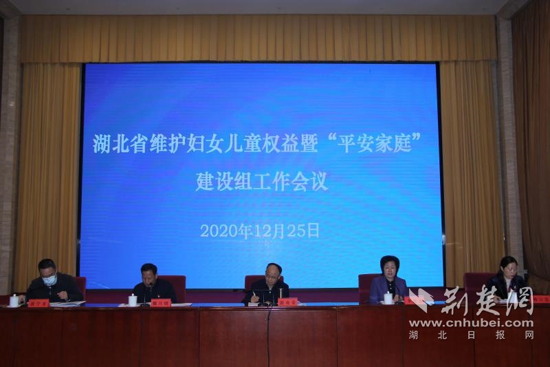 湖北省维护妇女儿童权益暨“平安家庭”建设组工作会议在汉召开
