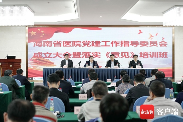 海南省医院党建工作指导委员会成立