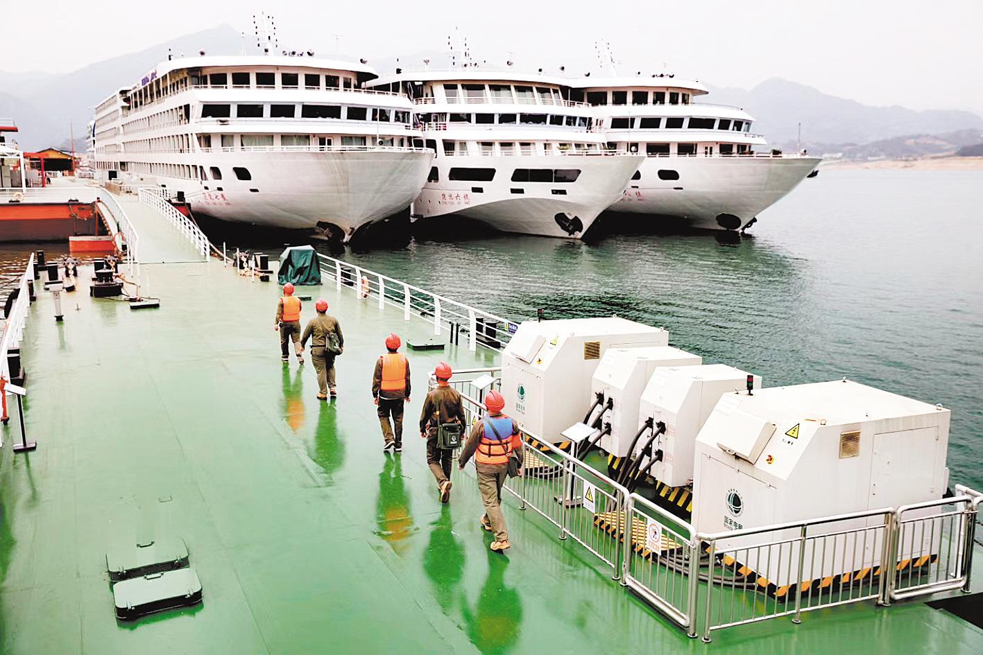长江湖北段重要码头岸电全覆盖