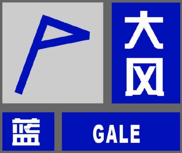 上海中心气象台2021年01月06日17时00分发布大风蓝色预警信号