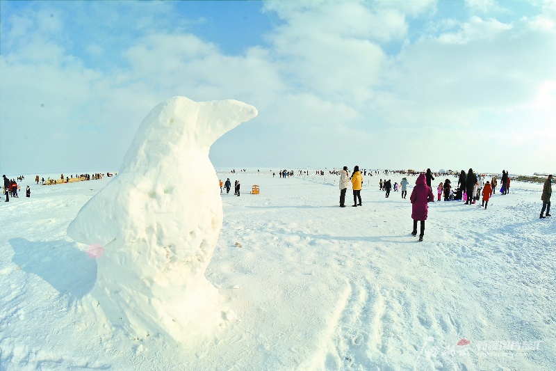 【新疆是个好地方】博斯腾湖大河口景区：冰上体验任你选