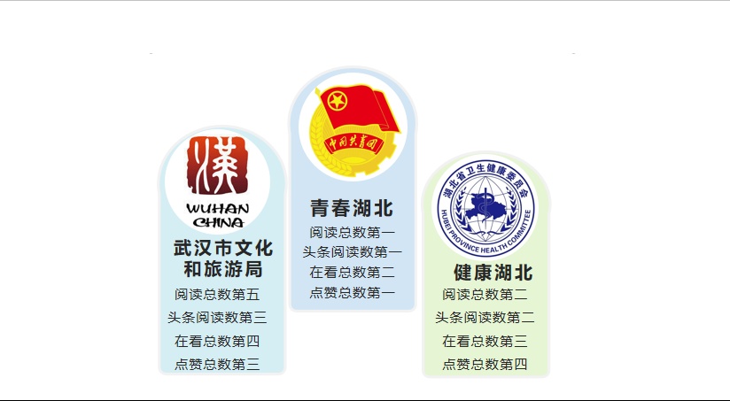 湖北政务微信2020年12月排行榜：“武汉市文化和旅游局”跃居第二