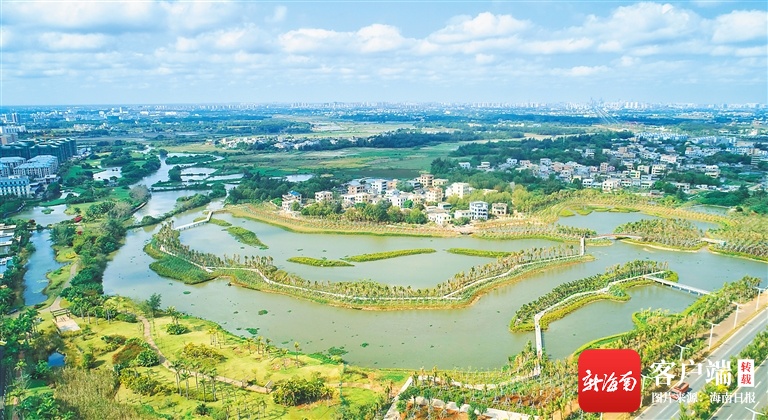 海口江东新区起步区水系综合治理工程主体基本完工