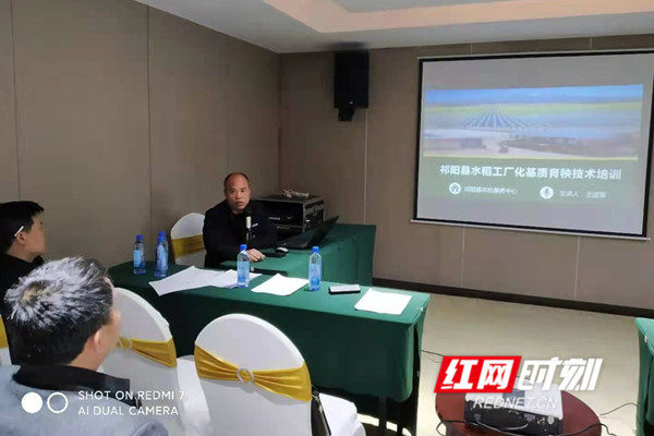 祁阳举办“水稻工厂基质育秧”技术培训班
