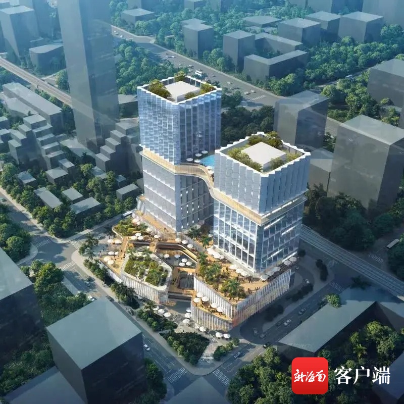 海口江东新区山能国际离岸金融中心“双塔门户”建筑设计方案亮相