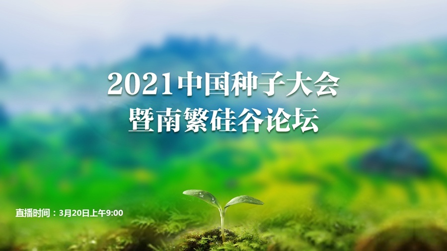 直播预告 | 20日9时，2021中国种子大会暨南繁硅谷论坛三亚开幕