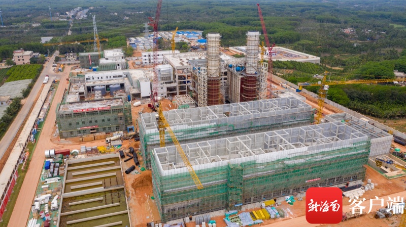 瞰海南丨大唐万宁燃气发电厂项目1号机组进入安装阶段