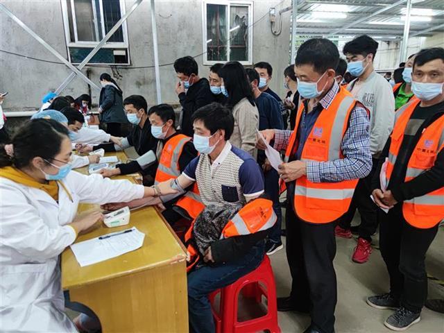 200余名农民工在工地接种新冠肺炎疫苗