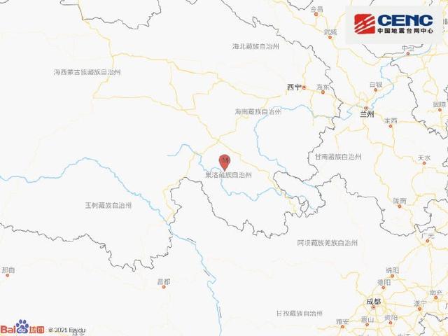 刚刚，青海果洛州玛沁县发生4.9级地震