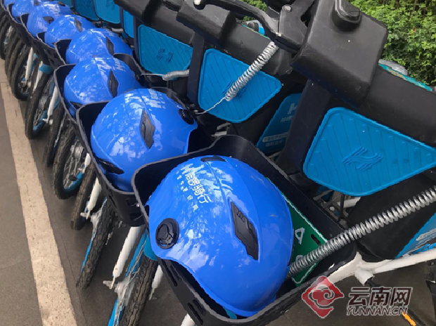 哈啰出行在昆明为超过5000辆共享助力车配备了头盔 倡导“一车一盔”安全出行
