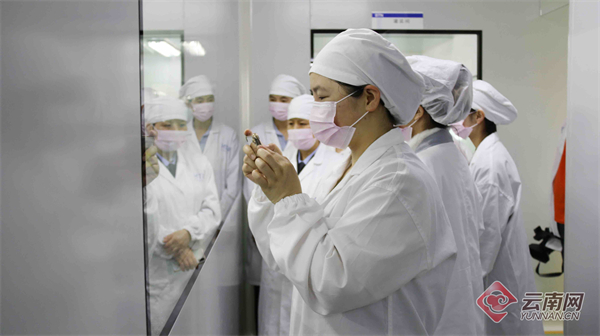 云南省药监局化妆品安全科普宣传活动走进化妆品生产企业