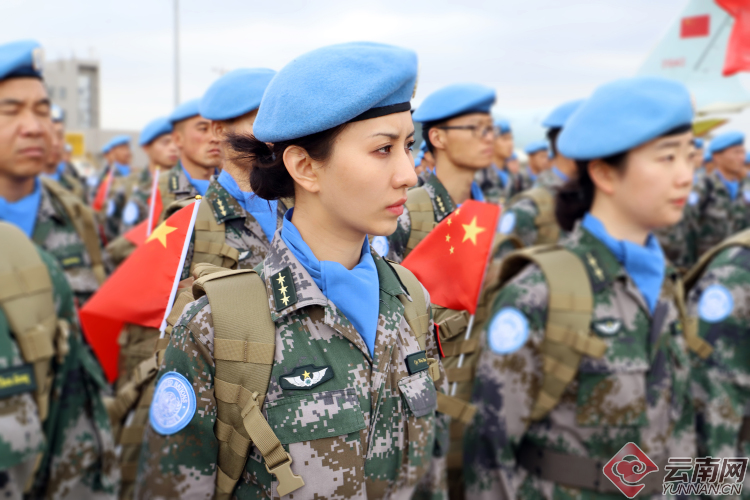 多图直击!中国第18批赴黎巴嫩维和部队出征