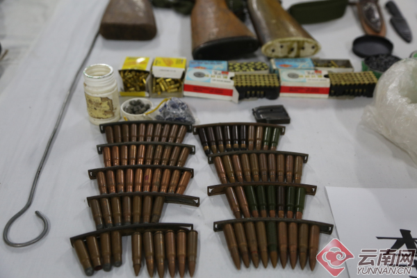 云南怒江边境管理支队上半年缴获各类枪支419支