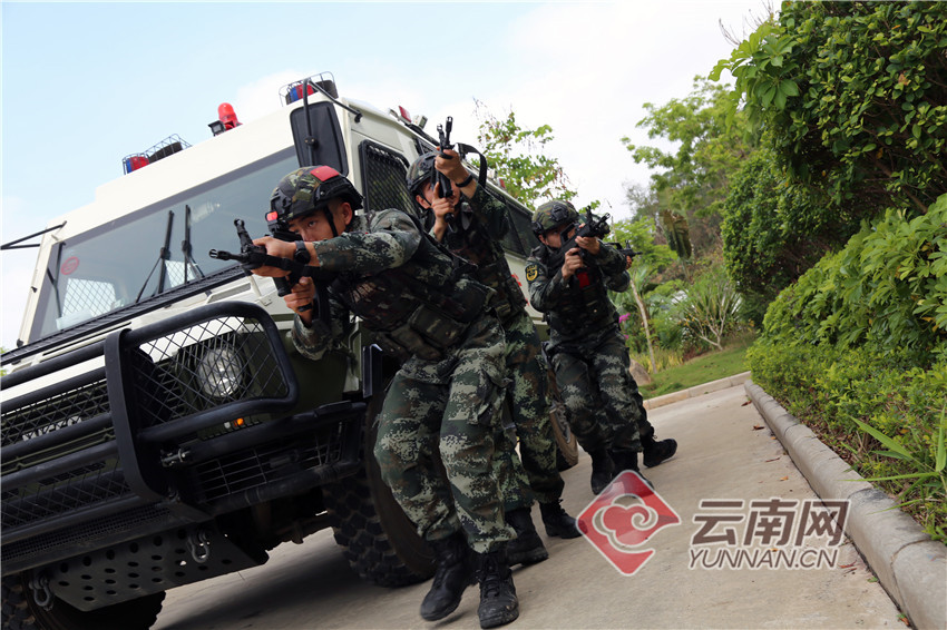 【高清組圖】雲南武警:特戰隊員熱帶叢林反恐演練 鍛造反恐