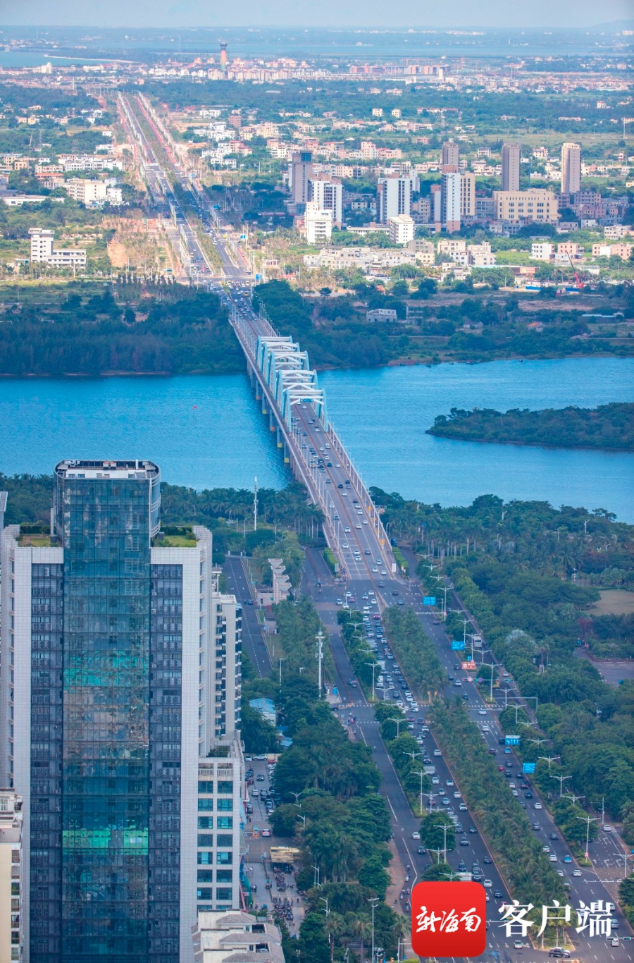 瞰海南直通江东cbd海口白驹大道延长线即将建成通车