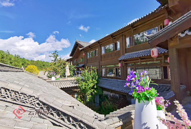 婕珞芙健康养生酒店一角