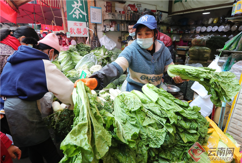 【网络中国节】高清组图丨来篆新农贸市场感受昆明最浓年味