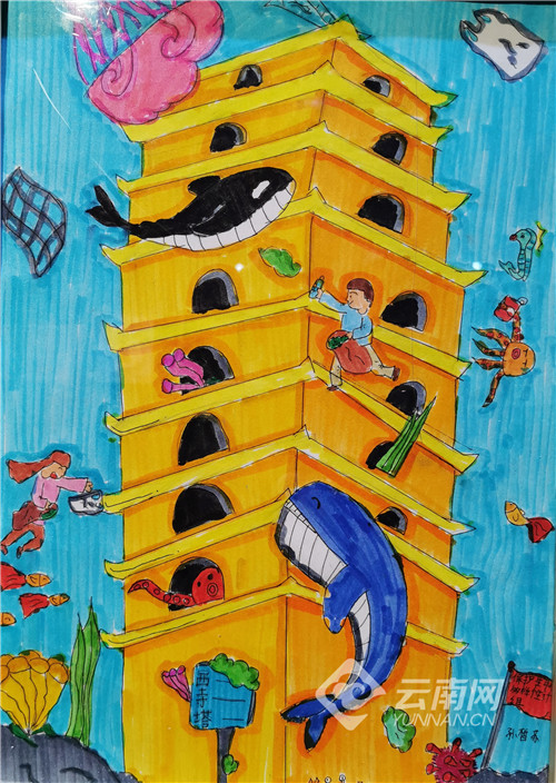 来看孩子们心中的生物多样性保护昆明美术作品展开展