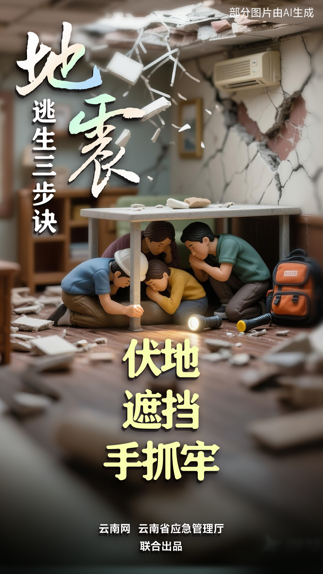 灾害来袭,如何紧急避险?一组海报教你应对