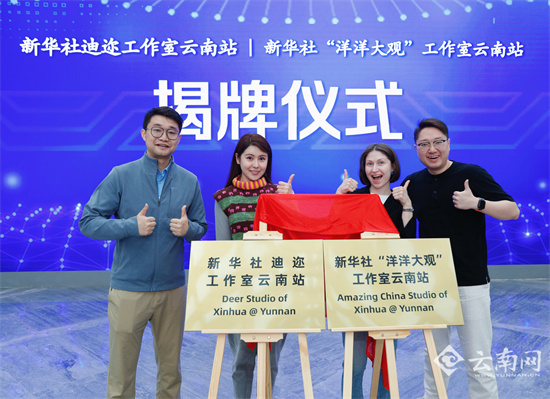 新华社工作室云南站在云南国传中心揭牌